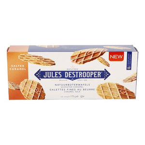 Jules Destrooper Butter Crisps with a layer of salted caramel 175gr