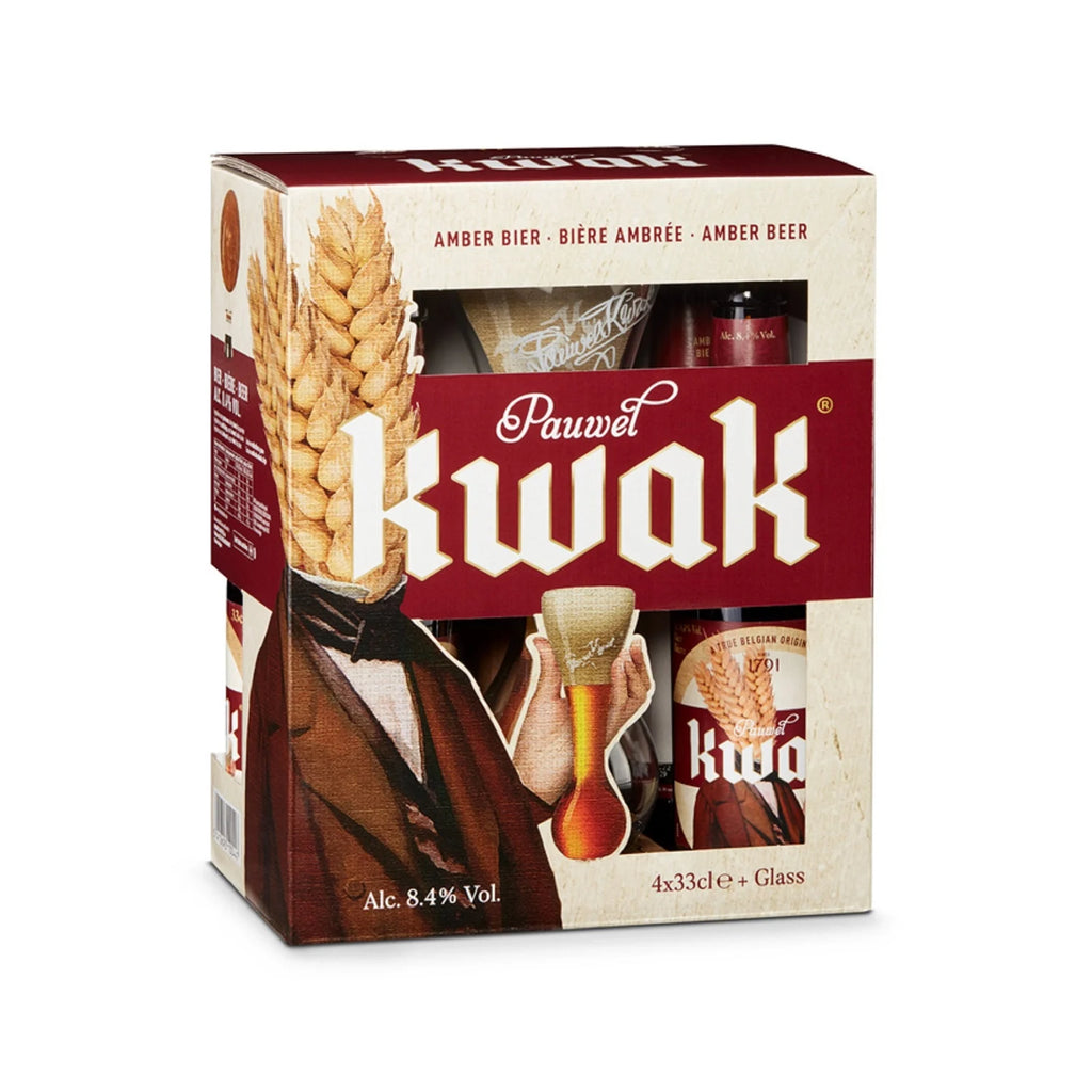 Kwak Beer Box 4x330ml + 1xGlass