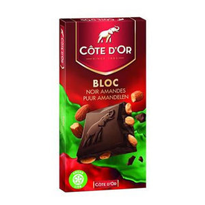 Côte d'Or Bloc Dark With Almond 180 Gr