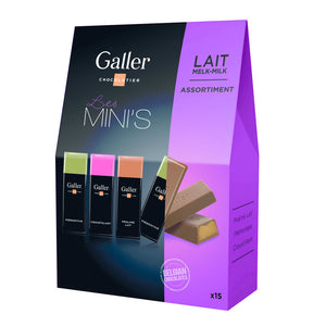 Galler 15 Mini Bars - Milk Assortment 180 gr