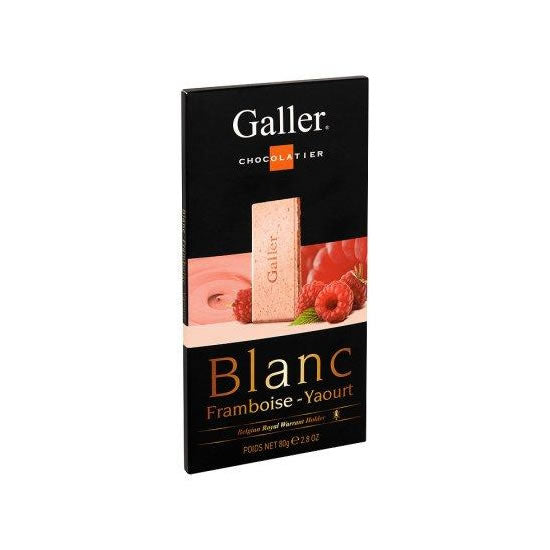 Buy Galler Chocolat Blanc Framboise-Yaourt 80 Gr Onl - BelgianMart.com