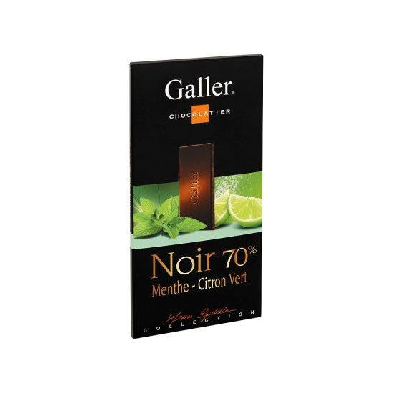 Galler Dark 70% With Mint & Lime  80 Gr