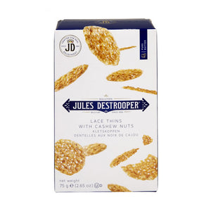 Jules Destrooper Lace Biscuits with cashew nuts 150gr