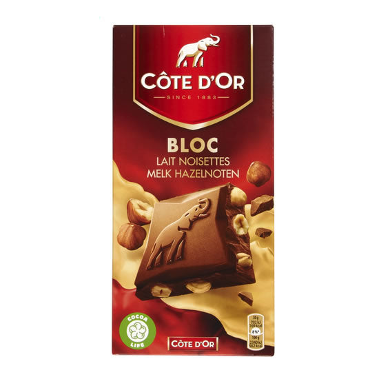 Côte d'Or Block Milk With Hazelnut 180 Gr
