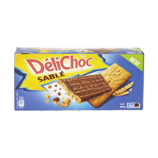 Delacre DéliChoc Milk Chocolate Shortbread 6x25 gr