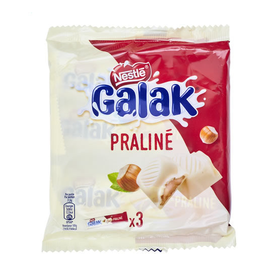 Galak White With Praliné 3x43 Gr