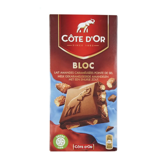 Côte d'Or Block Milk With Almonds 180 Gr