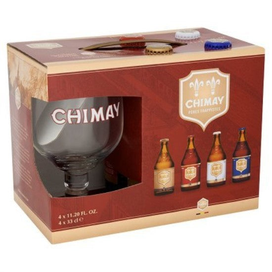 Chimay Trappist Gift Box  4x330ml + 1 Glass