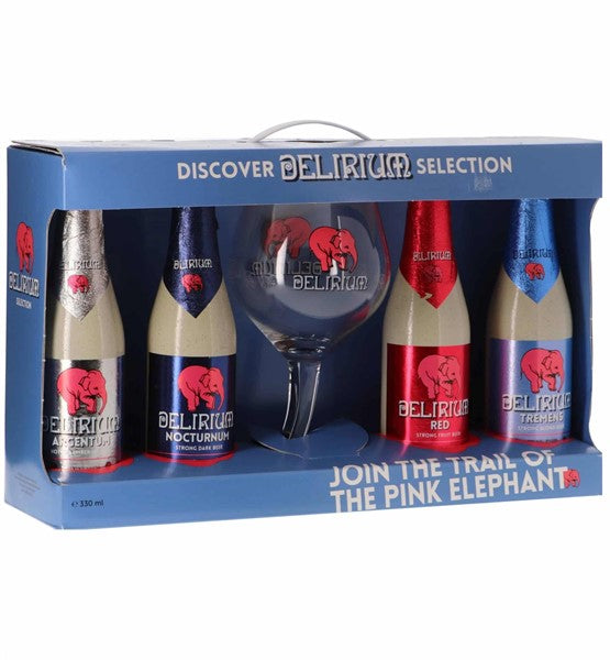 Delirium Discovery Pack 4x330 ml + 1 Glass