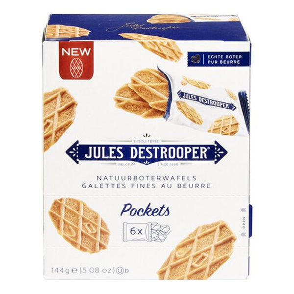 Jules Destrooper Butter Crisps - Pockets 144gr