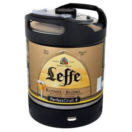 Pack 3 fûts de bière 6 litres Leffe Blonde - Perfectdraft - 15